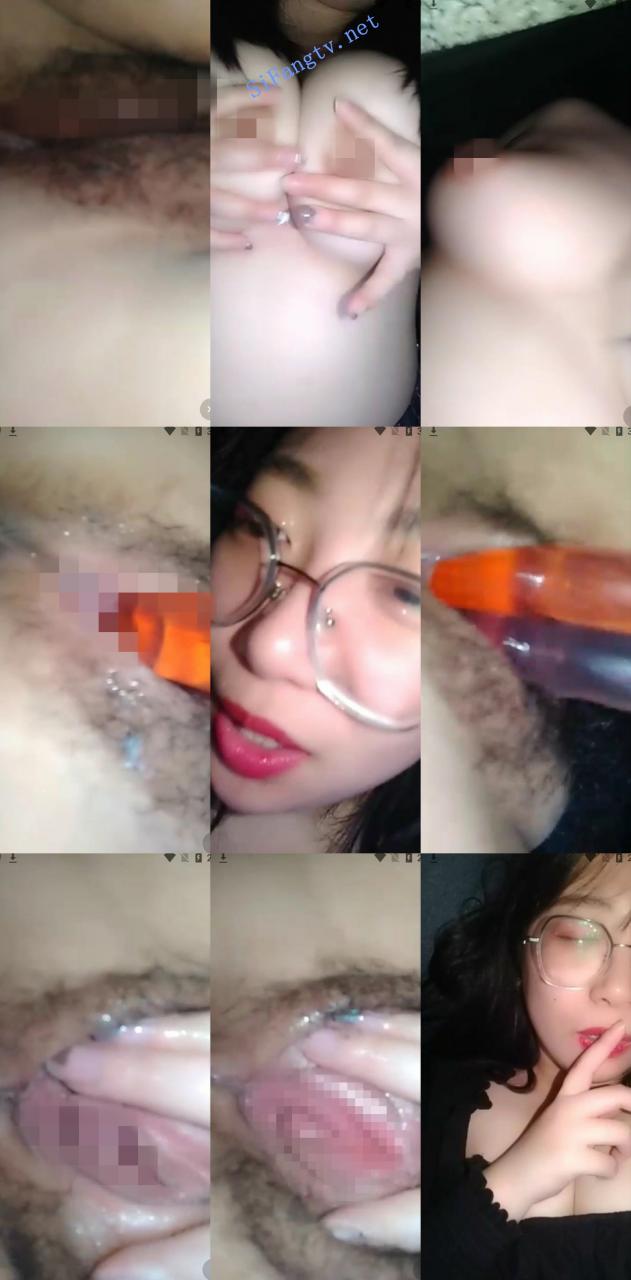 戴眼镜的学生妹下海!! 白胸小湿妹 大姨妈,淫水好多 图 04