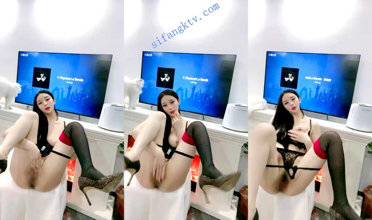 ₩ 颜值担当 身材丰满车模性感黑丝内衣媚舞柔逼超诱惑 图 07