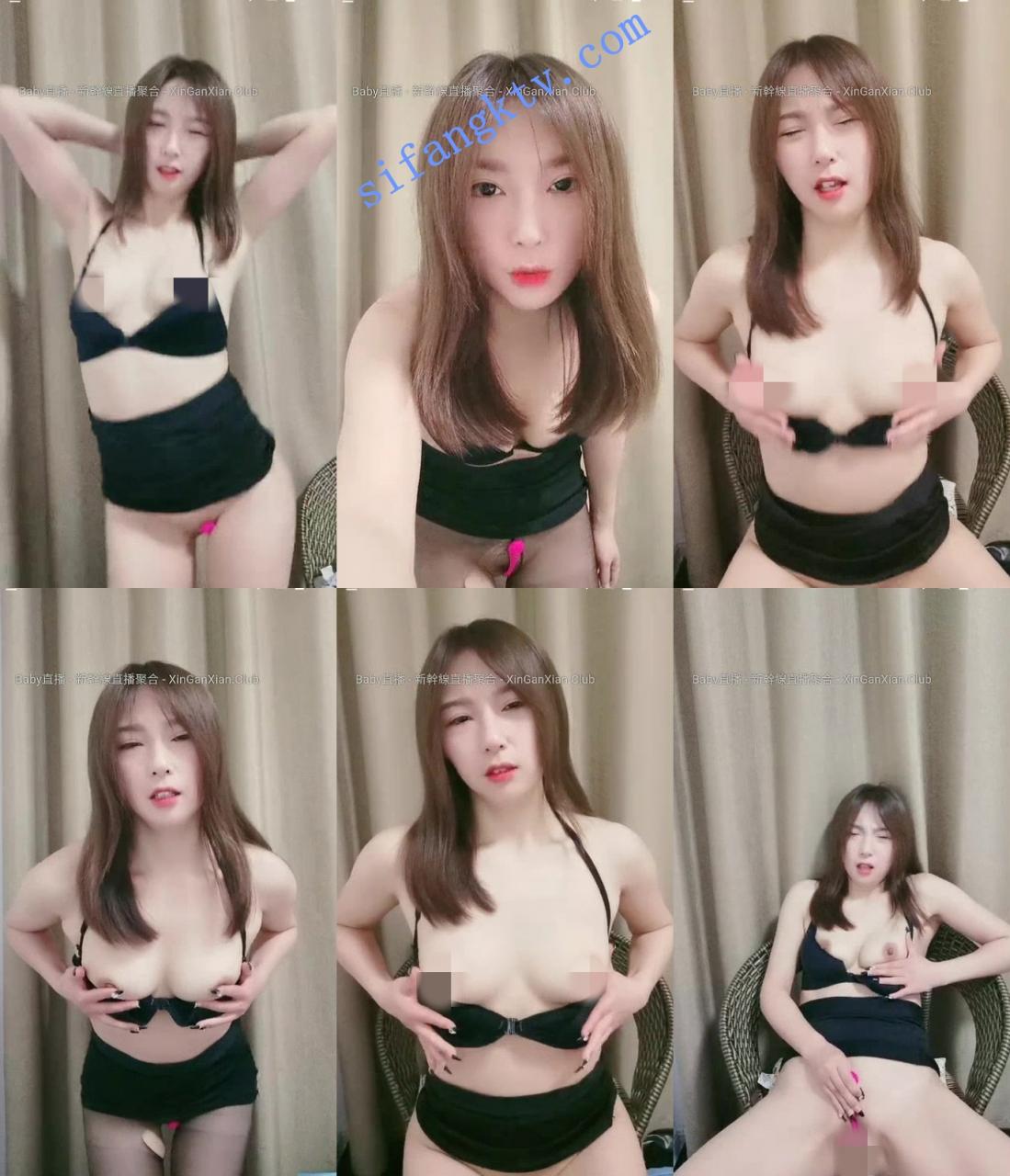 原小妲己颜值直播 暖暖吖 半裸真空黑色诱惑 露点自慰 图 05
