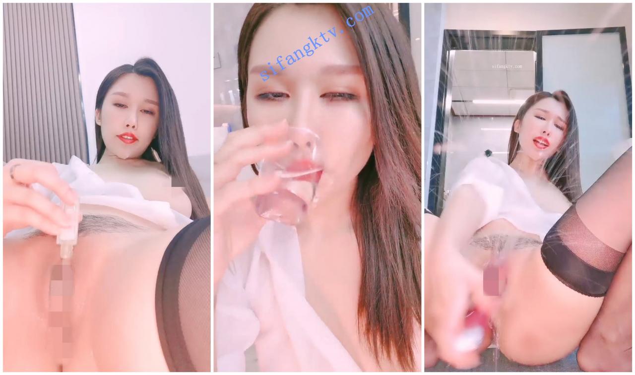 源码自录 半糖 尼尼子 极品御姐疯狂自慰喷水喝淫水 图 02