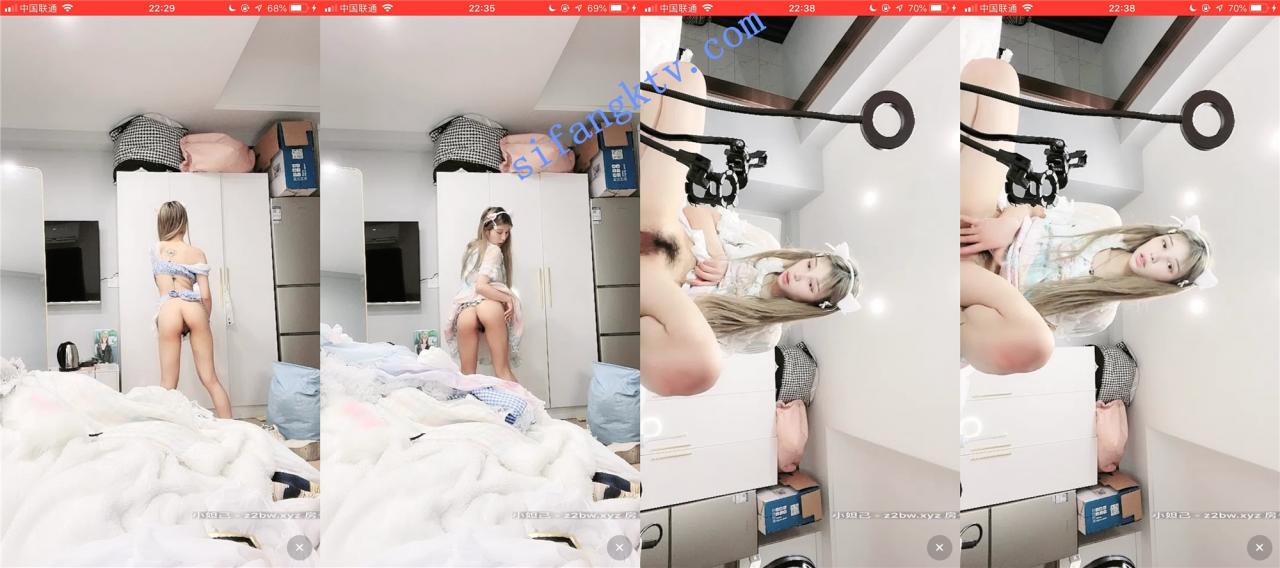 抖音网红小美女 Angle猫咪 直播和粉丝一对一全裸诱惑 图 04