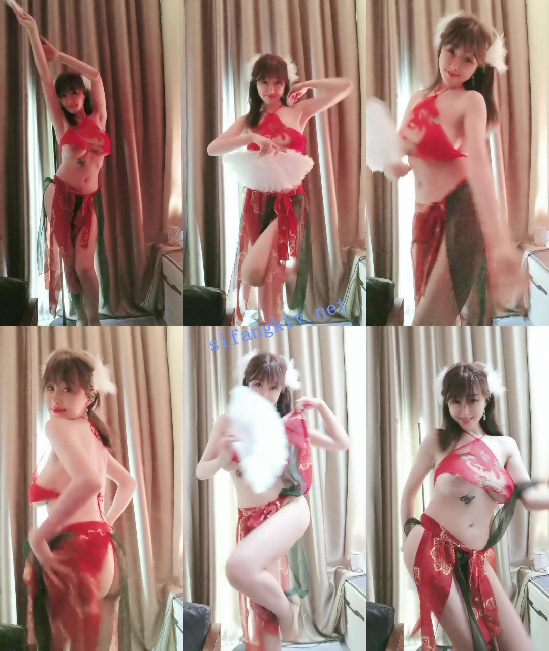 ☸舞蹈系G乳女神 蒙娜丽莎 绝美扇子舞!2只大奶按捺不住 图 09