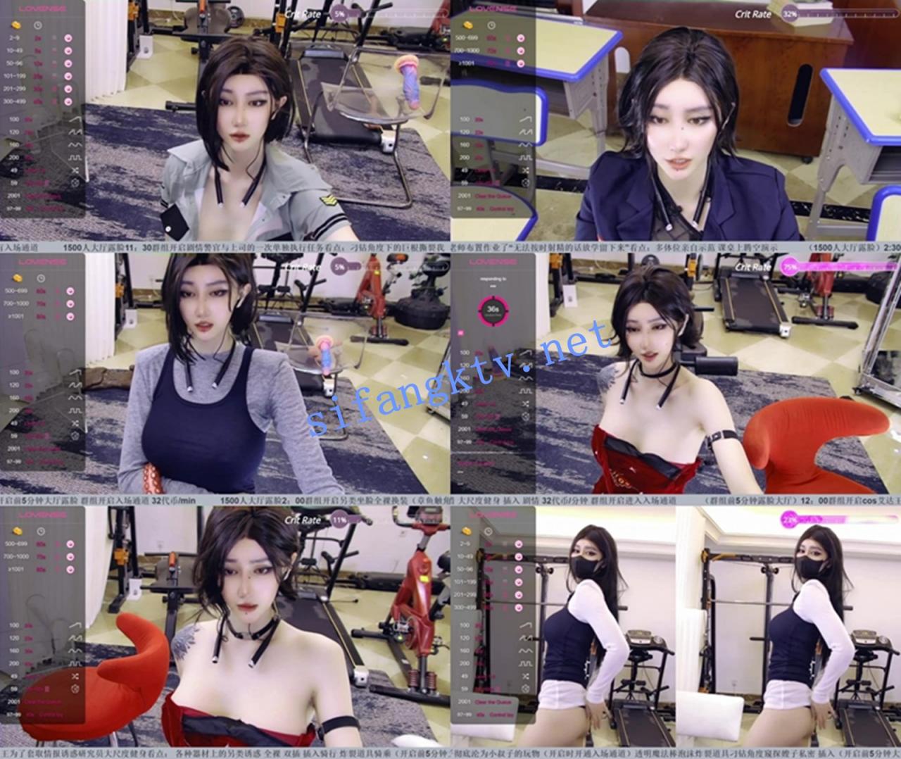 灬重磅女神 610Stella 大胸美酥乳骚舞~课桌黑牛自慰~爽出水 图 01