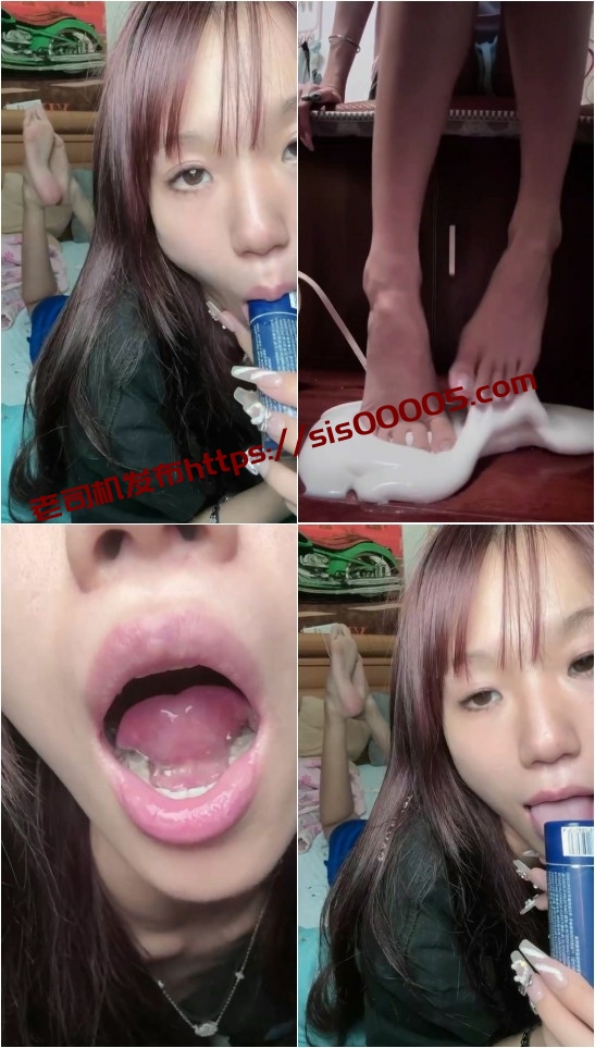✅抖音 小薇 大长腿 美腿足交道具 口交舔脚白浆 女警剧情45V 图 12