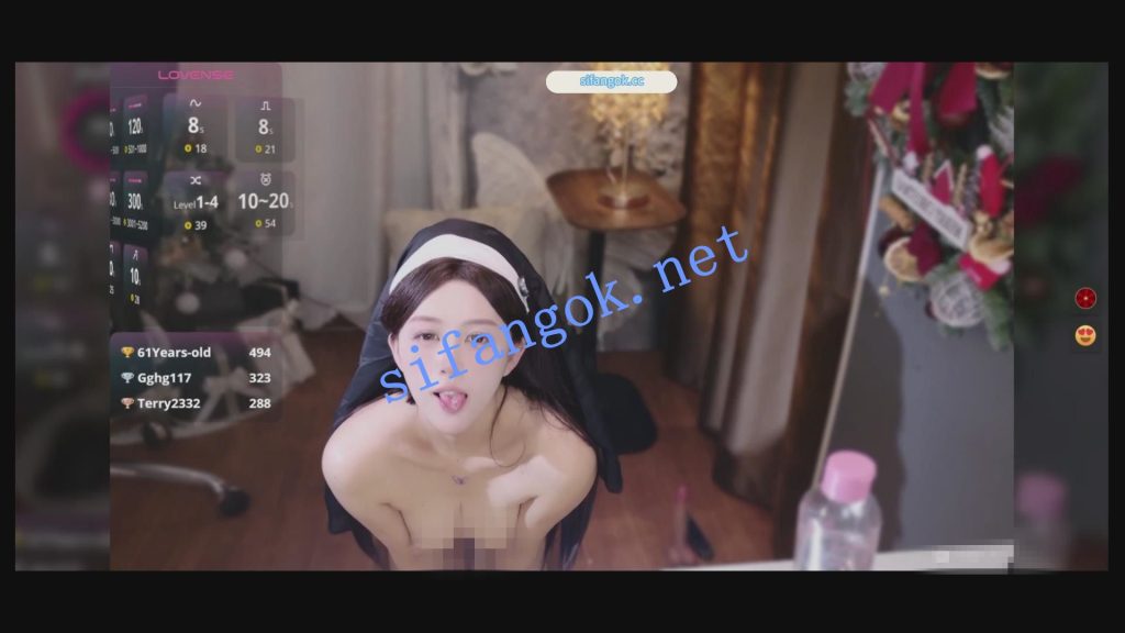 【ST】❤️御姐女神Honey-wanning超大阳具修女装 喷水开票大秀【1V】【1.2G】