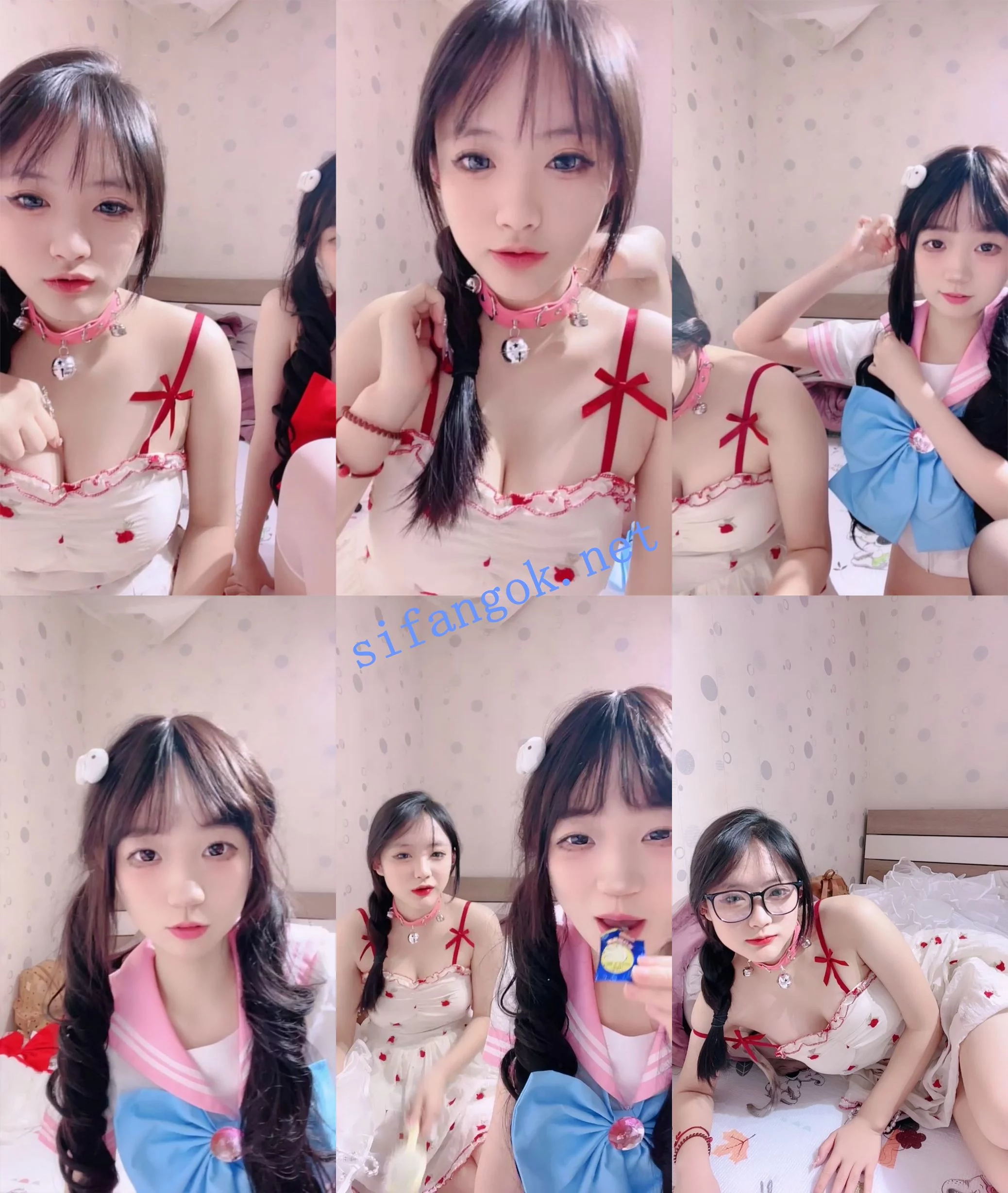 √甜美小萝莉~ 邪恶双马尾 和漂亮闺蜜一起全裸道具自慰~ 图 01