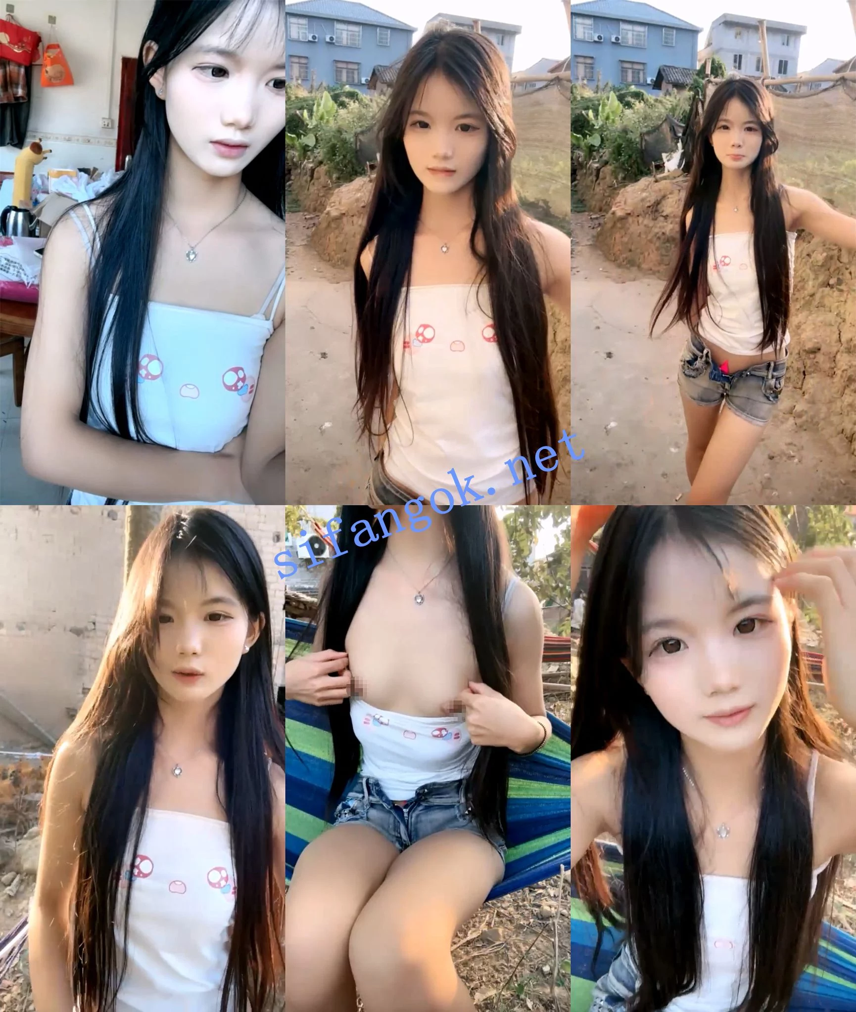 √炸裂!农村姑娘~ 07水嫩宝宝 神颜~勾搭秃顶大叔操逼~! 图 01