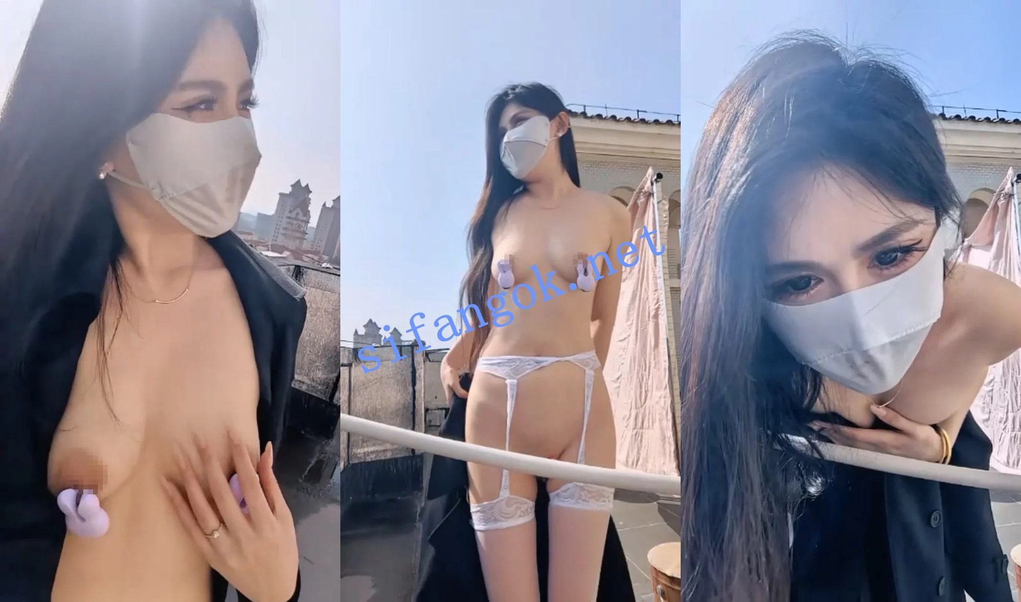 √172长腿女神^^ 水水 神似关之琳~楼顶脱光扣屄 好刺激~! 图 10