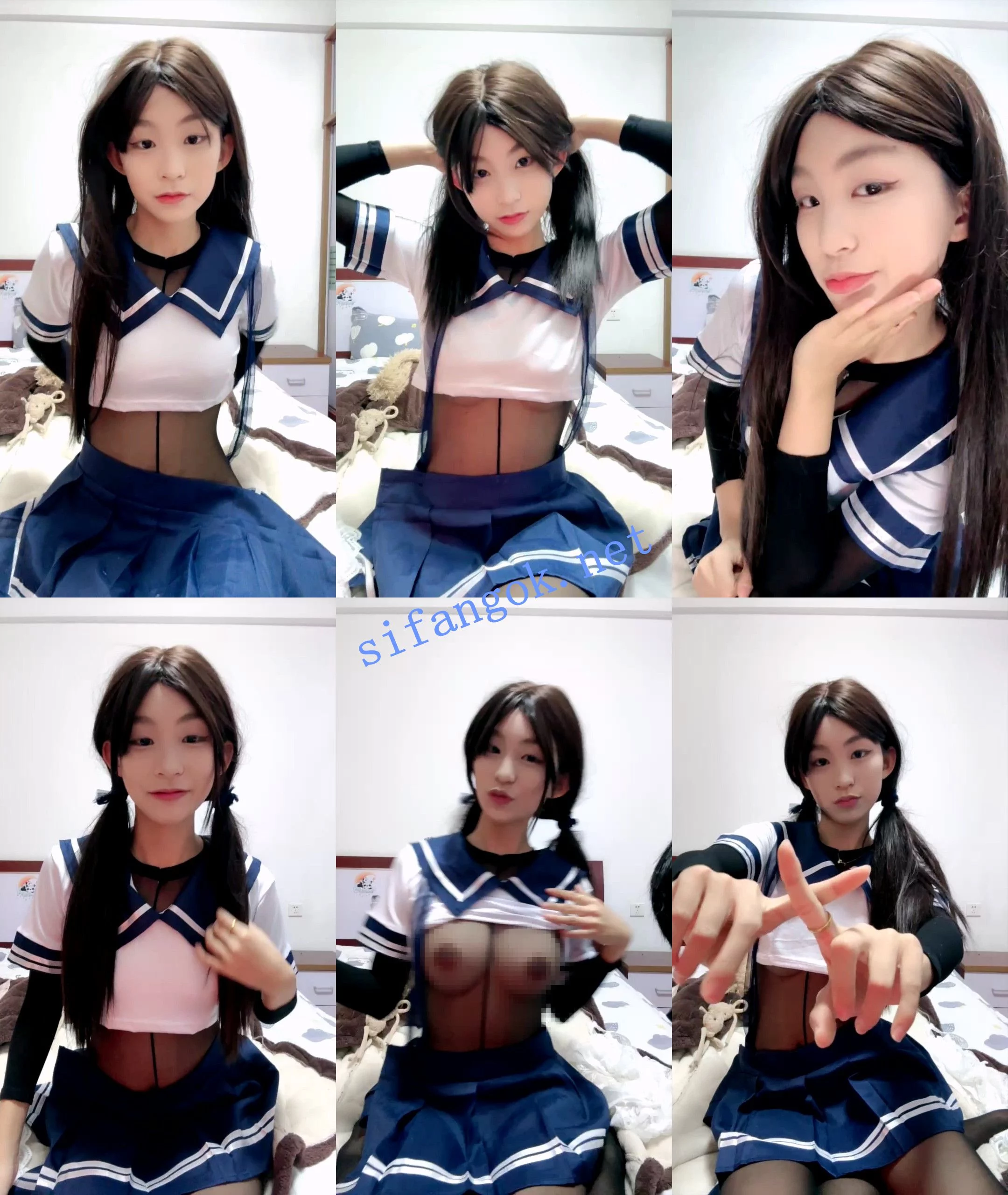 清纯又温柔 G奶学生妹下海~性感睡衣走秀~裸聊掰穴自慰 图 01