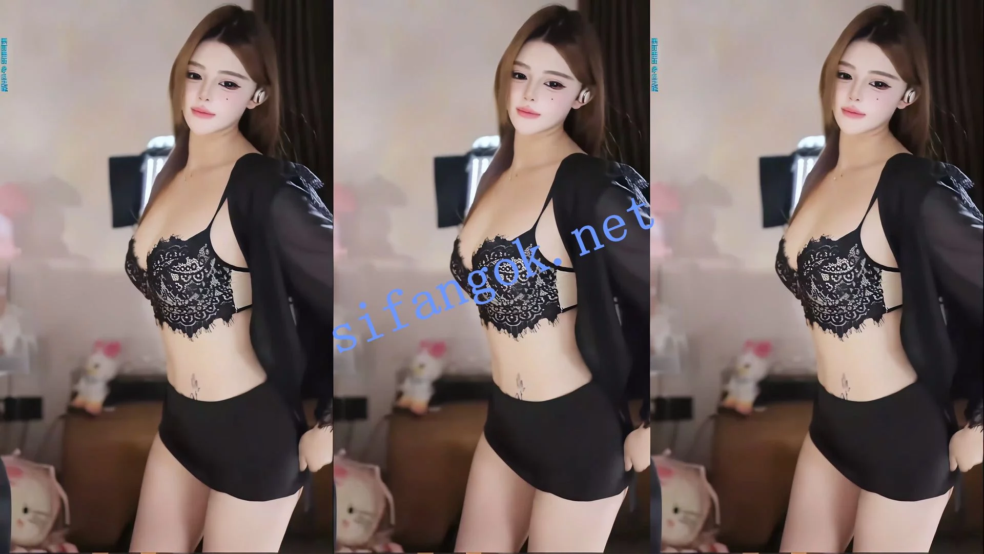 来秀 婉CC 精致小美女 漏内骚舞5V 情趣小奶罩真好看 图 09