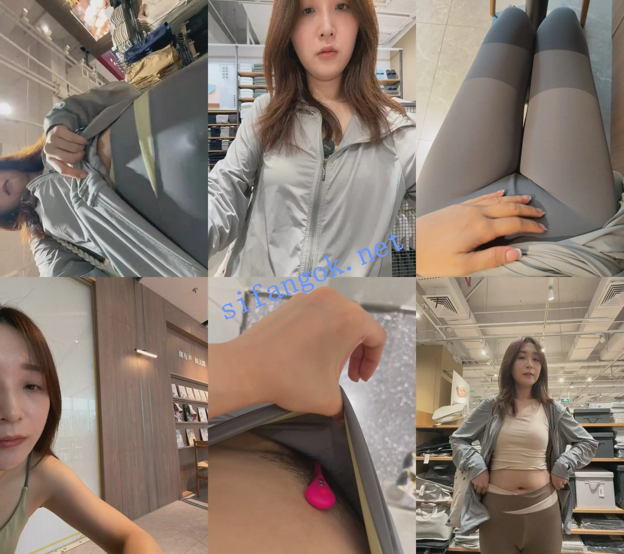 ♆ KK-328 气质御姐! 阳台~健身房惊险露出~自慰! 图 01