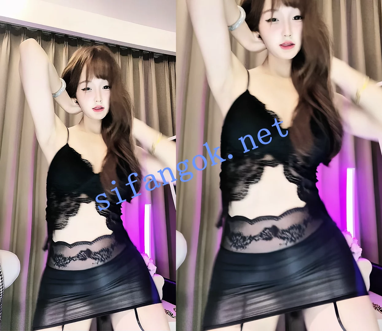 花椒 小猪睡醒了 可爱小美女 骚舞透视漏逼毛 太浓密了 图 08