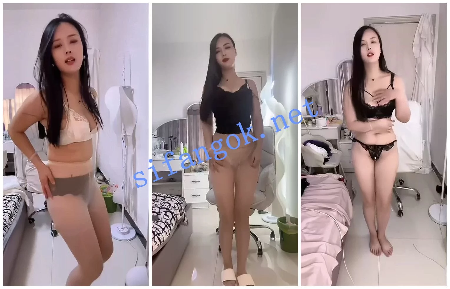 快手福利 骚御姐 张漂亮 内衣制服骚舞顶胯 图 05